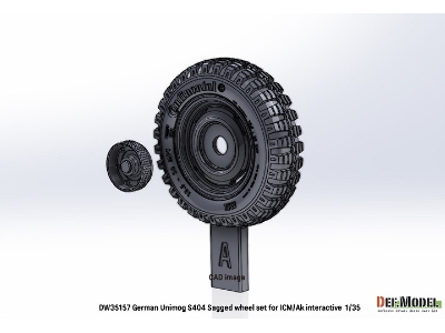 German Unimog S404 Sagged Wheel Set (For Icm, Ak Interactive) - image 9