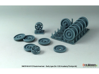 Us M113 Apc Roadwheel Set - Early Type (For Academy, Tamiya) - image 3