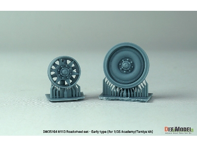 Us M113 Apc Roadwheel Set - Early Type (For Academy, Tamiya) - image 4