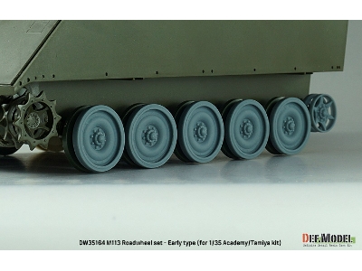 Us M113 Apc Roadwheel Set - Early Type (For Academy, Tamiya) - image 8
