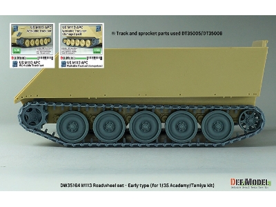 Us M113 Apc Roadwheel Set - Early Type (For Academy, Tamiya) - image 11