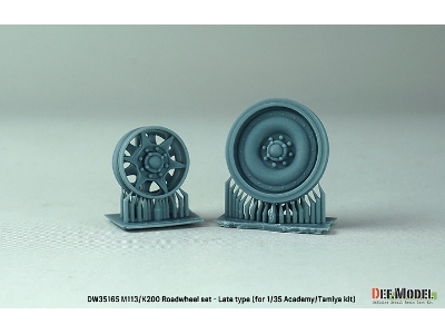 Us M113/Rok K200 Roadwheel Set - Late Type (For Academy, Tamiya) - image 4