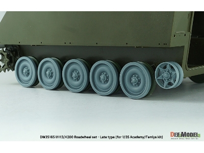 Us M113/Rok K200 Roadwheel Set - Late Type (For Academy, Tamiya) - image 10