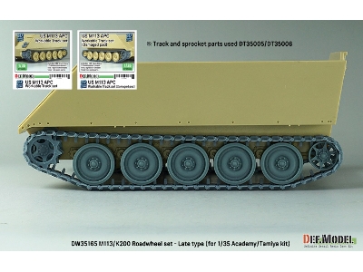 Us M113/Rok K200 Roadwheel Set - Late Type (For Academy, Tamiya) - image 11