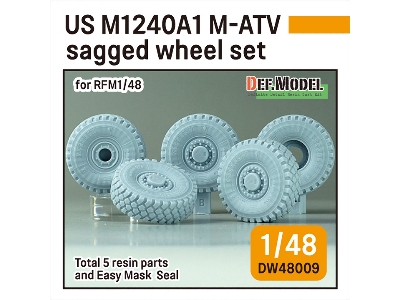 Us M1240a1 M-atv Sagged Wheel Set (For Rfm) - image 1