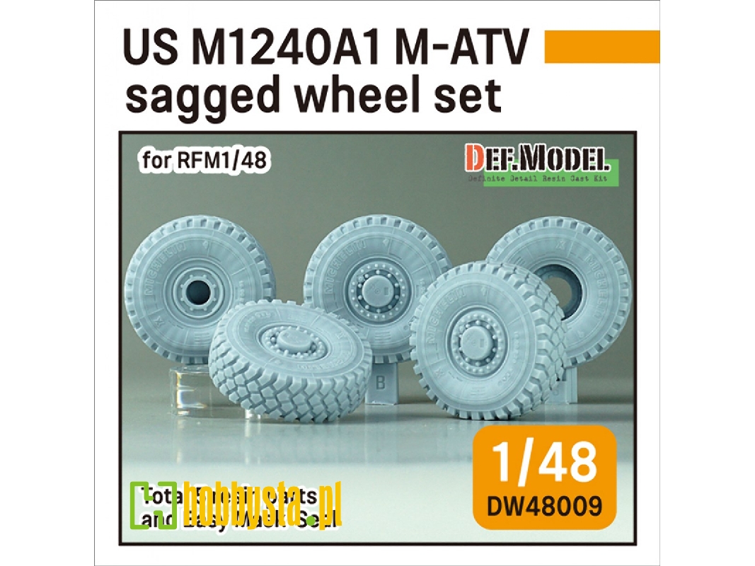 Us M1240a1 M-atv Sagged Wheel Set (For Rfm) - image 1 Us M1240a1 M-atv Sagged Wheel Set (For Rfm) - image 1