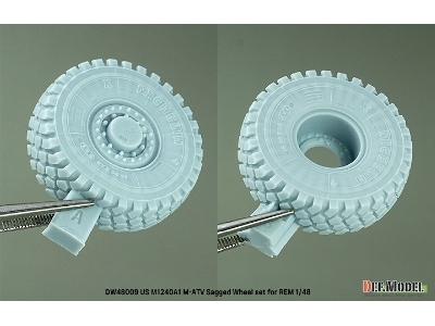 Us M1240a1 M-atv Sagged Wheel Set (For Rfm) - image 5