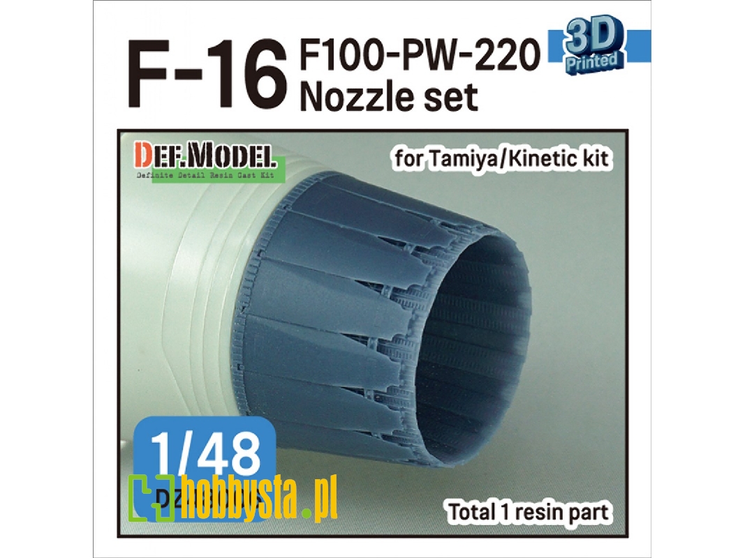 F-16 F100-pw-220 Nozzle Set (For Tamiya, Kinetic) - image 1