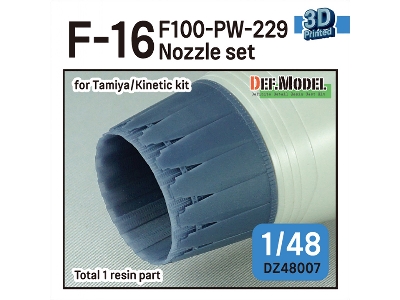 F-16 F100-pw-229 Nozzle Set (For Tamiya, Kinetic) - image 1