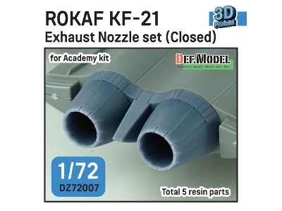 Rokaf Kf-21 Exhaust Nozzle Set (Closed) (For Academy) - image 1
