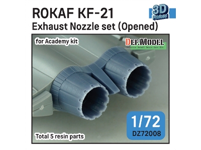 Rokaf Kf-21 Exhaust Nozzle Set (Opened) (For Academy) - image 1