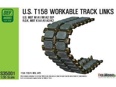 T158 Workable Track Set (For 1/35 M1 Abrams) - image 1