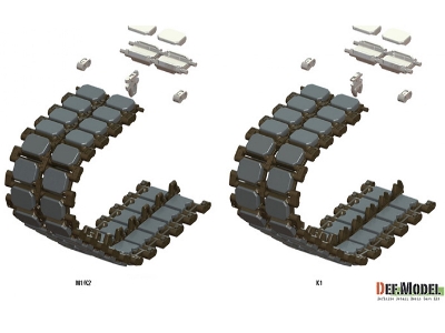 T158 Workable Track Set (For 1/35 M1 Abrams) - image 2