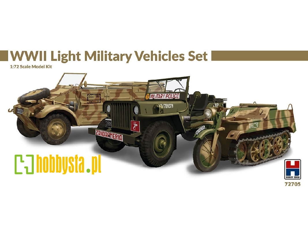WWII Light Military Vehicles Set - image 1