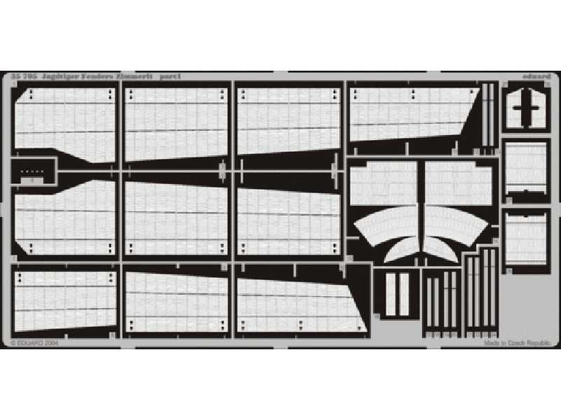 Zimmerit Jagdtiger fender 1/35 - Dragon - image 1