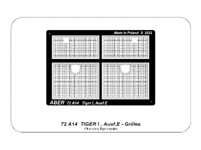 Tiger I, Ausf.E- Grilles - image 16