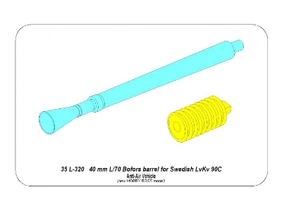 Bofors 40mm L/70 barrel for Swedish LvKv 90C - image 9