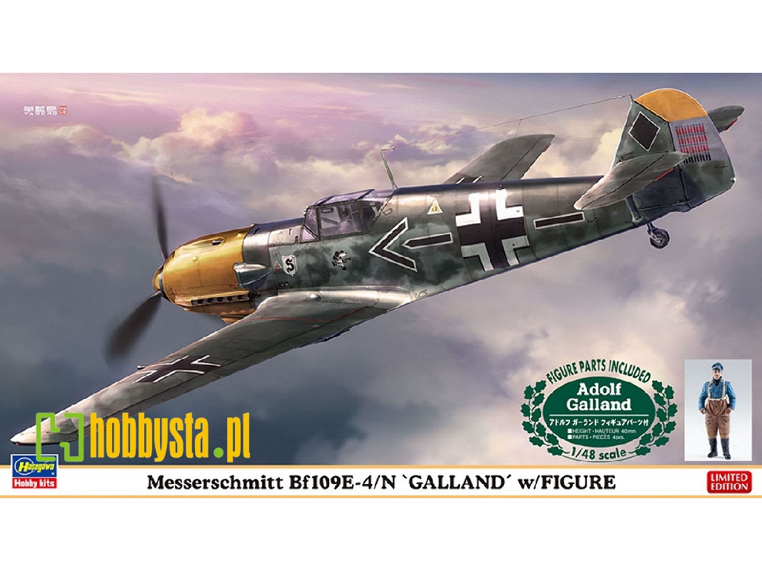 Messerschmitt Bf109e-4/N 'galland' W/Figure - image 1