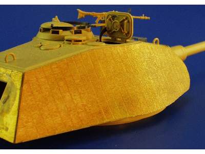 Zimmerit King Tiger Porsche turret 1/35 - Tamiya - image 4