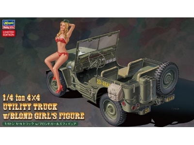 52249 1/4 Ton 4x4 Utility Truck W/Blond Girl's Figure - image 1