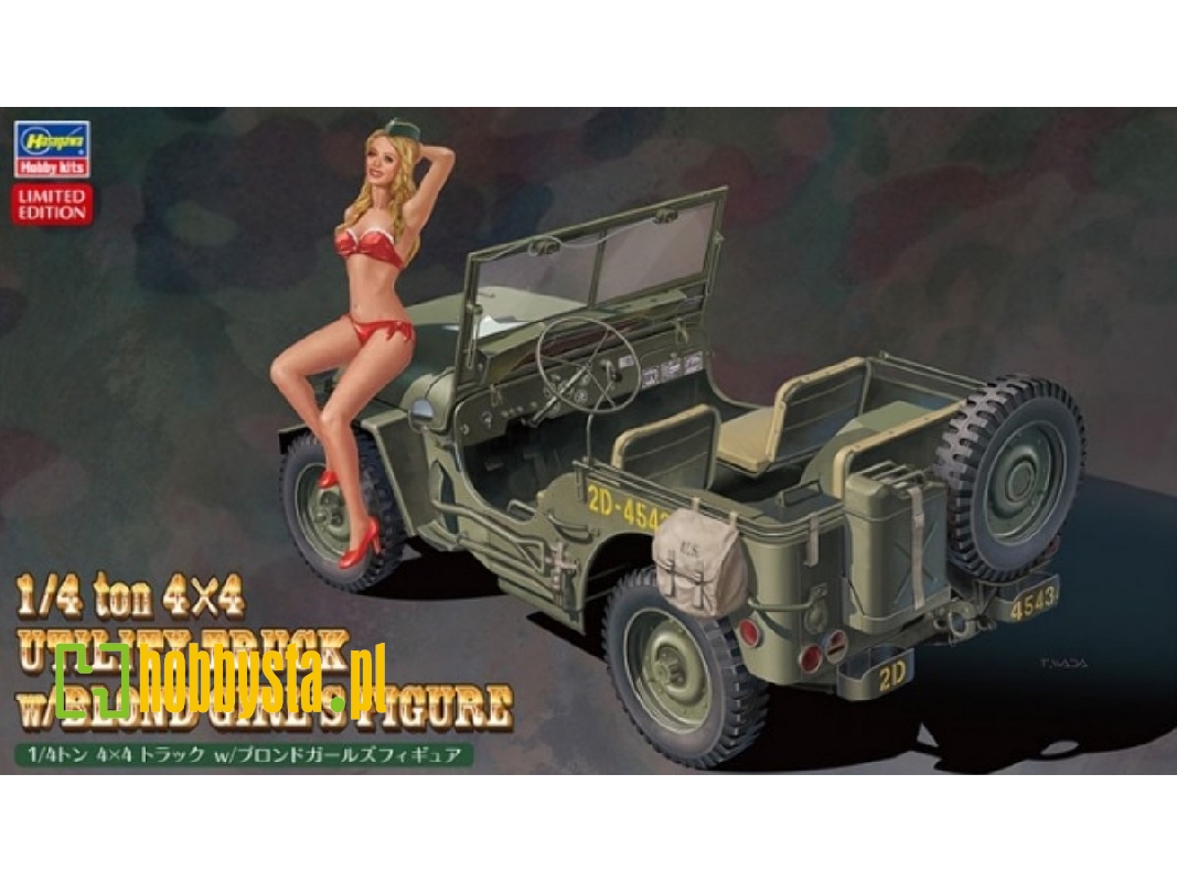 52249 1/4 Ton 4x4 Utility Truck W/Blond Girl's Figure - image 1