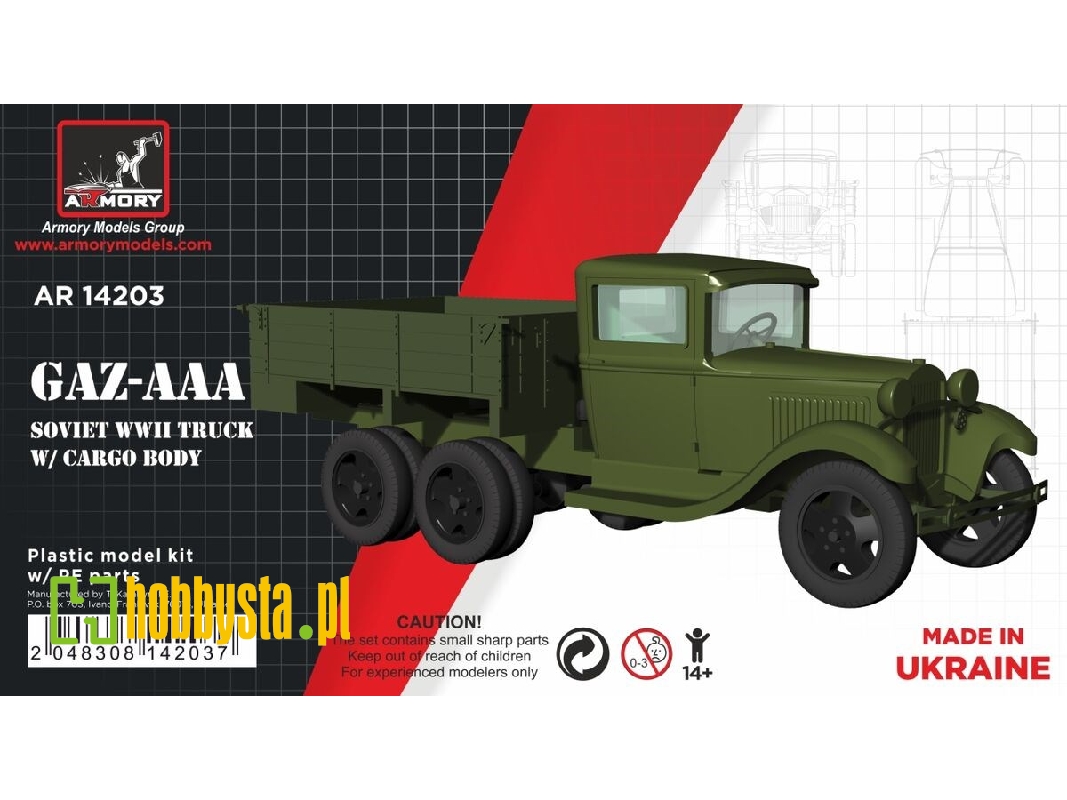 Gaz-aaa Soviet Wwii Truck With Cargo Body - image 1