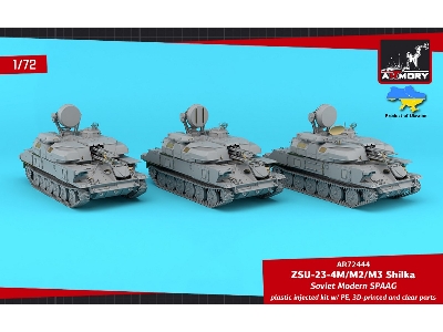 Zsu-23-4m/M3/M2 Shilka, Soviet Spaag, 3-in-1 Kit - image 2