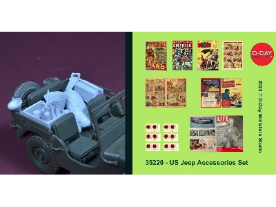 Wwii Us Jeep Accessories Set - image 4