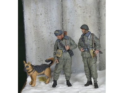 East German Border Troops With Dog, Winter 1970-80's - image 1