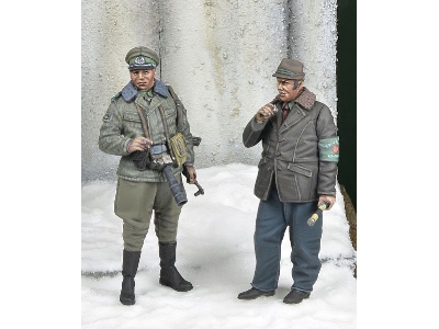 East German Border Troops Officer And Civilian Volunteer, Winter 1970-80's - image 1