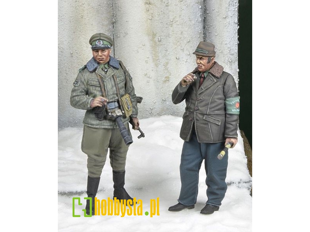 East German Border Troops Officer And Civilian Volunteer, Winter 1970-80's - image 1