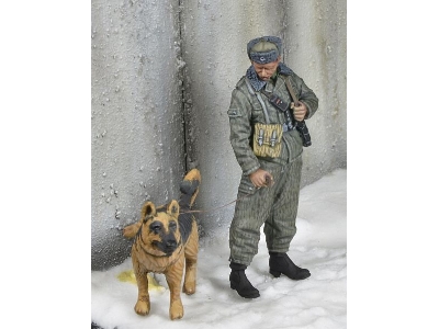 East German Border Trooper With Dog, Winter 1970-80's - image 2