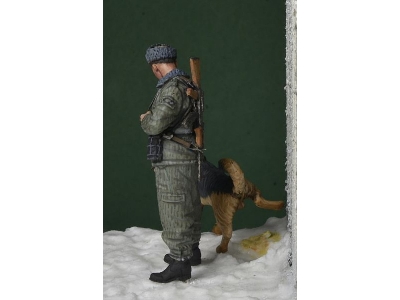 East German Border Trooper With Dog, Winter 1970-80's - image 4