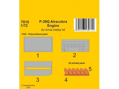 P-39q Airacobra Engine (For Arma Hobby) - image 1