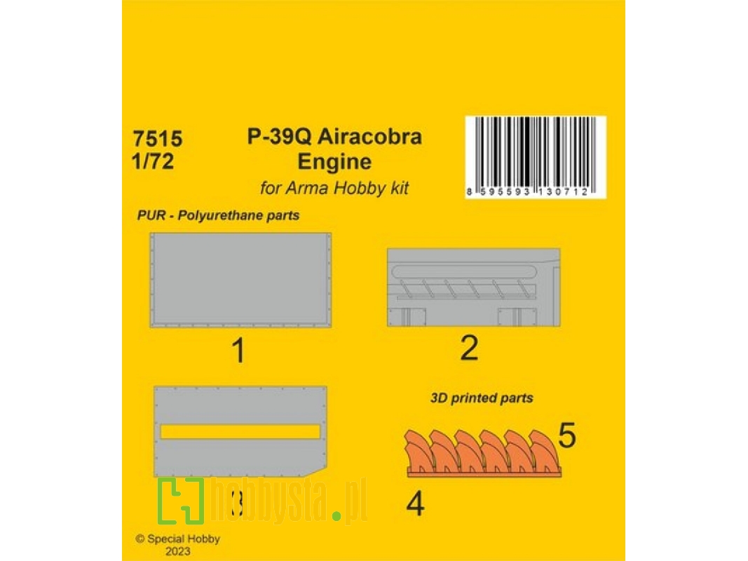 P-39q Airacobra Engine (For Arma Hobby) - image 1