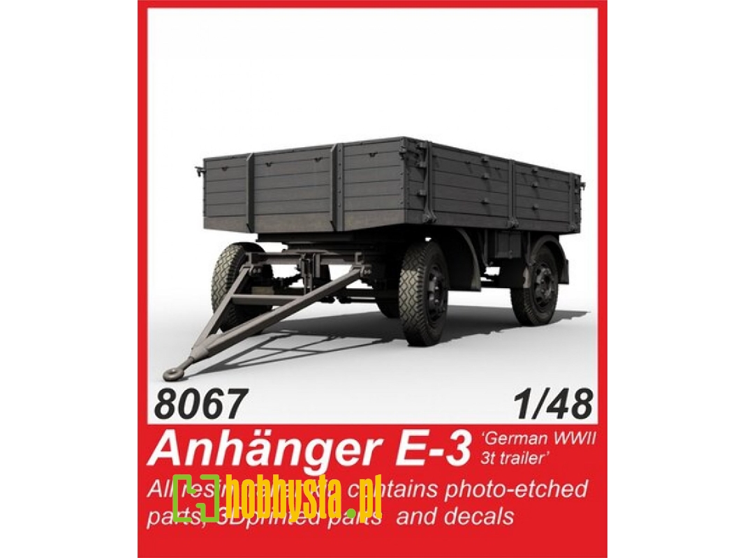 Anhanger E-3 German Wwii Trailer - image 1