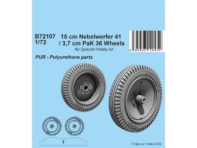 15 Cm Nebelwerfer 41 / 3,7 Cm Pak 36 Wheels - image 1