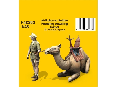 Afrikakorps Soldier Prodding Unwilling Camel - image 1