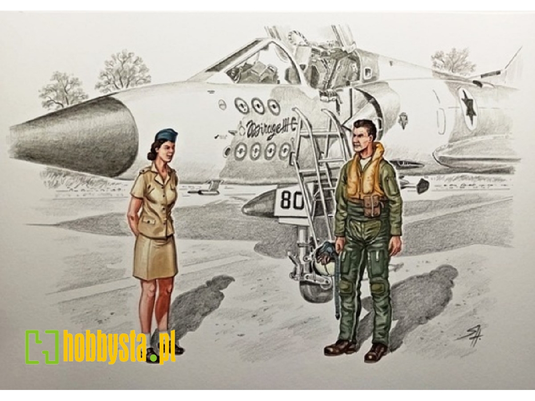 Iaf Mirage Iiicj Pilot And Female Ground Crew - image 1