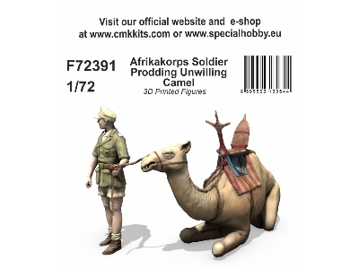 Afrikakorps Soldier Prodding Unwilling Camel - image 1
