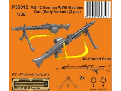Mg 42 German Wwii Machine Gun (Early Variant) (2 Pcs) - image 1