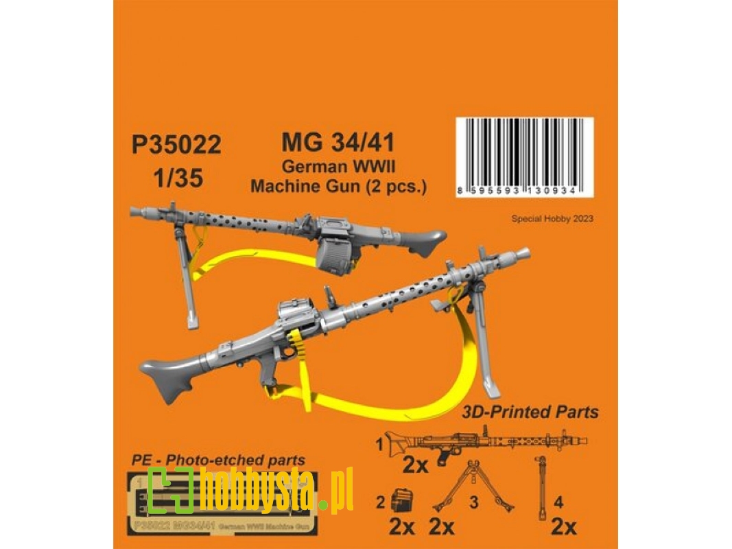 Mg 34/41 German Wwii Machine Gun (2pcs) - image 1