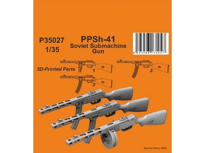 Ppsh-41 Soviet Submachine Gun (3pcs) - image 1