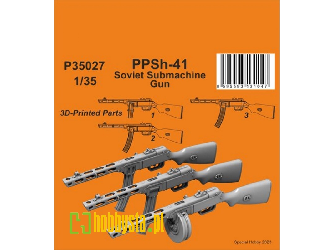 Ppsh-41 Soviet Submachine Gun (3pcs) - image 1