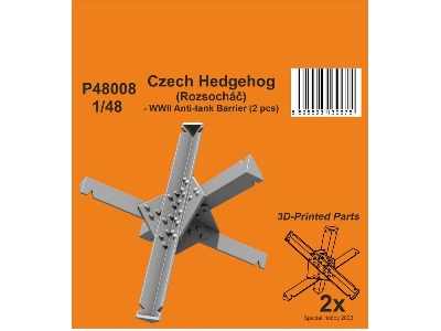 Czech Hedgehog (Rozsochac) - Wwii Anti-tank Barrier (2 Pcs) - image 1
