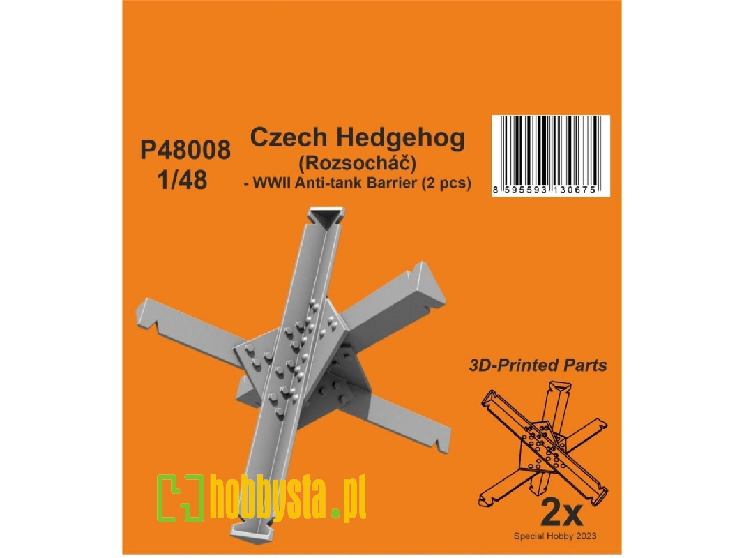 Czech Hedgehog (Rozsochac) - Wwii Anti-tank Barrier (2 Pcs) - image 1