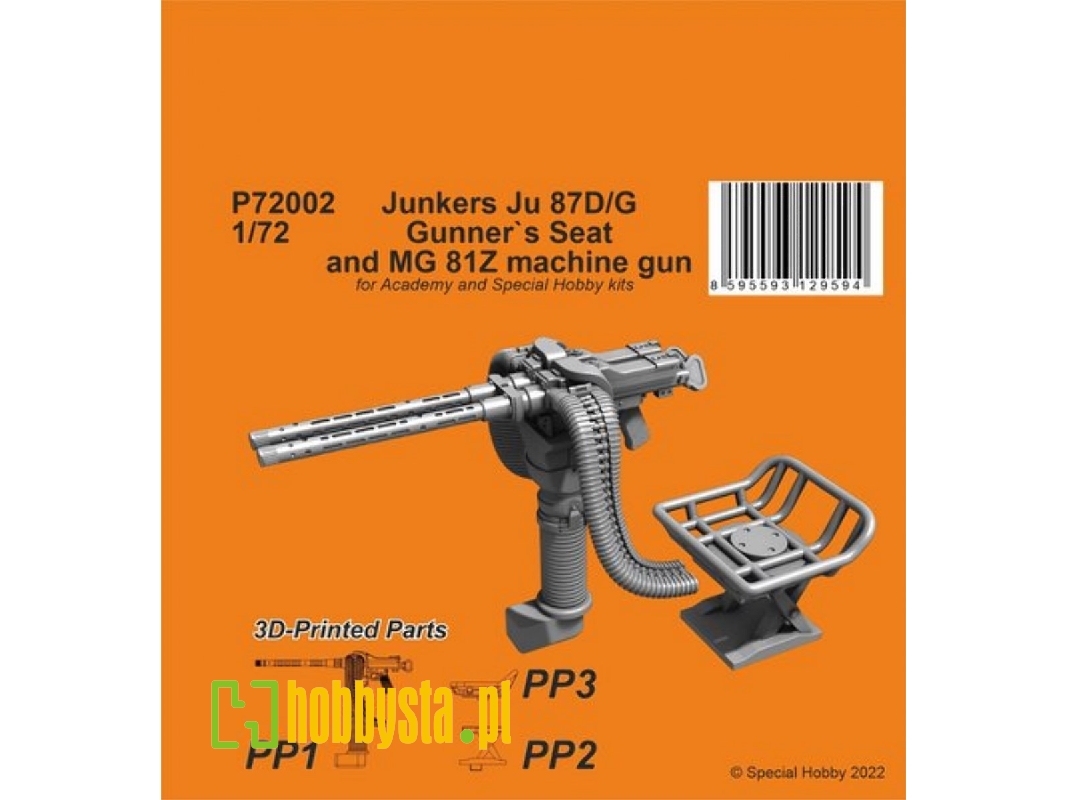 Junkers Ju 87d/G Gunner's Seat & Mg 81z - image 1