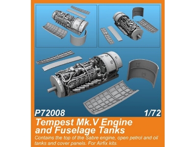 Tempest Mk.V Engine And Fuselage Tanks (For Airfix Kit) - image 1