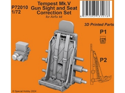 Tempest Mk.V Gun Sight And Seat Correction Set (For Airfix Kit) - image 1