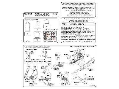 Junkers Ju 88A  Seats 1/72 for Hasegawa kit - image 5